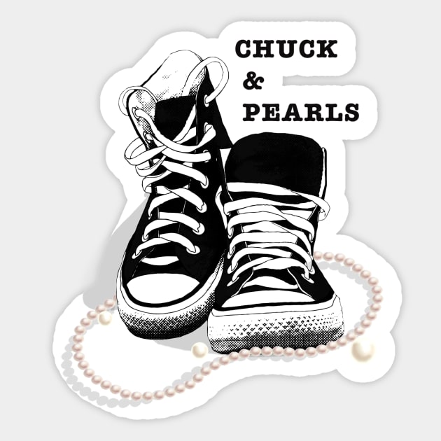 Chuck and Pearls Sticker by DreamPassion